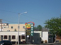 USA - Albuquerque NM - Nob Hill Motel Neon Sign (24 Apr 2009)